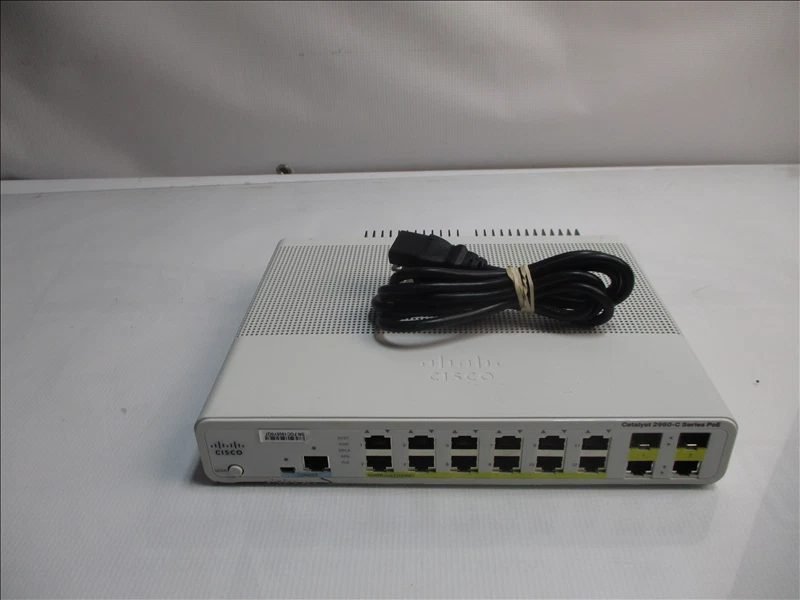 Cisco Catalyst 2960 C Series PoE Switch 20 Port 2 SFP Tested