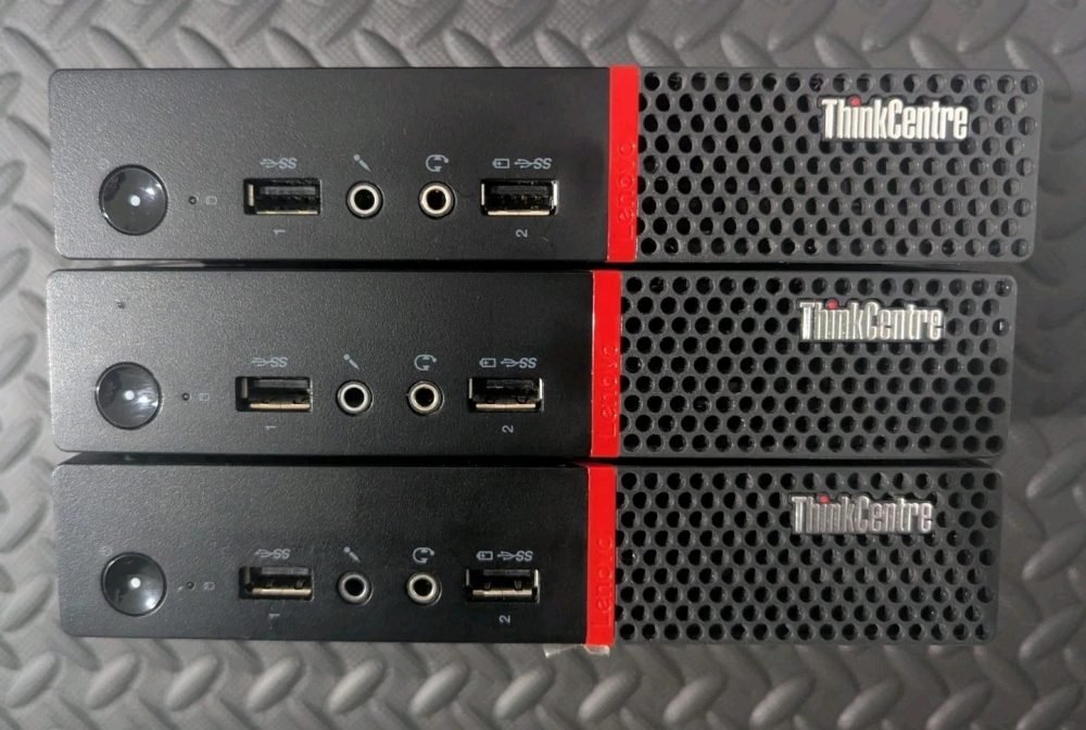 Lenovo ThinkCentre M715q Tiny 3-Pack - Ryzen 5 PRO 2400GE Cluster Bundle
